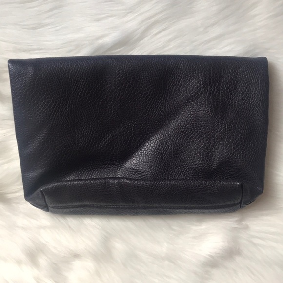 Purple Faux Leather Purple Flap Clutch - Picture 5 of 7